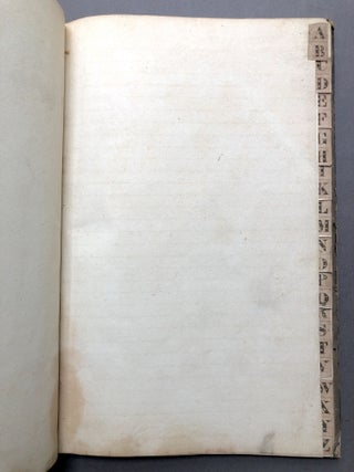 1837 blank tall account book from Louisville, KY