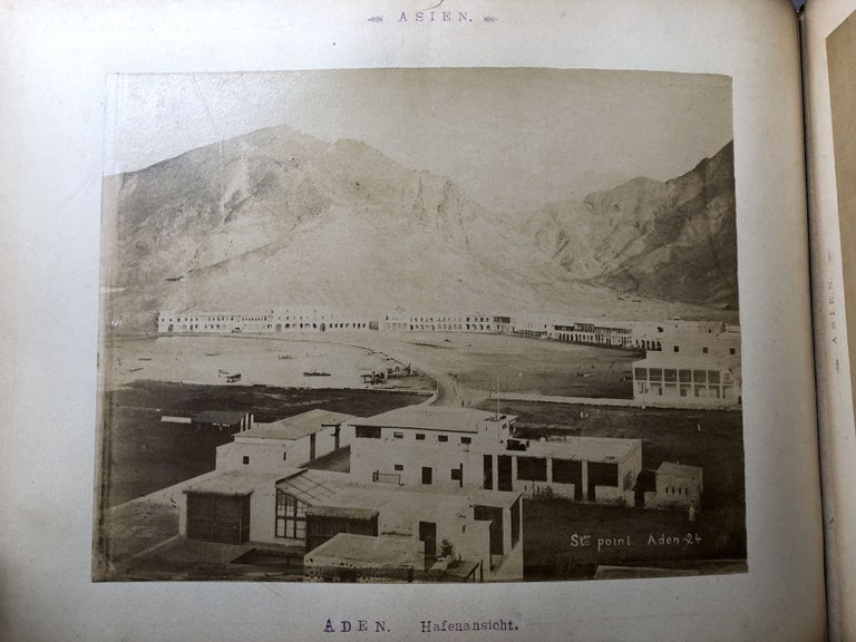 Item #H16813 Large photo album of the Swiss 'Schweizer Verein' "Alpina" in Pretoria 1891-1898, South Africa, Yemen, Mozambique. Africa.