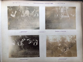Large photo album of the Swiss 'Schweizer Verein' "Alpina" in Pretoria 1891-1898, South Africa, Yemen, Mozambique