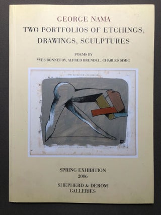 Item #H16915 George Nama: Two Portfolios of Etchings, Drawings, Sculptures, Spring Exhibition...