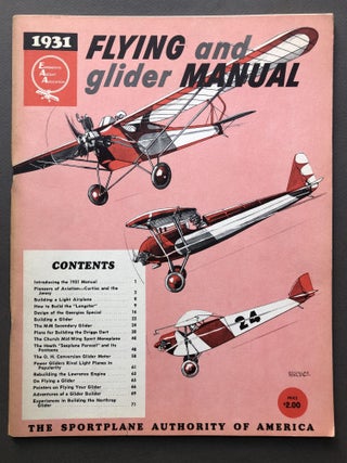 Item #H16944 1931 Flying and Glider Manual. S. H. "Wes" Schmid, Paul Poberezny
