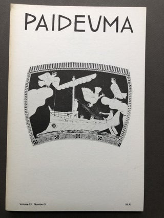 Item #H17006 Paideuma, a journal devoted to Ezra Pound scholarship. Vol. 13 no. 3, Winter 1984....