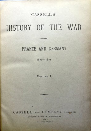 Cassell's History of the War between France and Germany, 1870-1871, 2 volumes in handsome leather