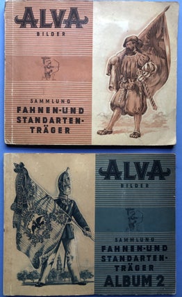 Item #H17258 Alva Bilder: Sammlung Fahnen- und Standarten-Träger, 2 volumes - cigarette card...