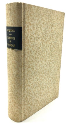 Item #H18506 Eléments De Physique Terrestre Et De Météorologie. Antoine Cesar Becquerel,...