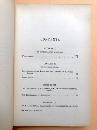 Science Lectures at South Kensington, 2 volumes