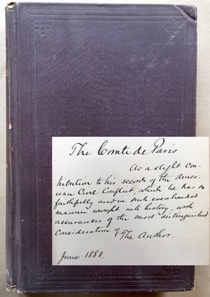 Item #H190 The Campaign of Chancellorsville (1881) inscribed to the French Civil War Historian...