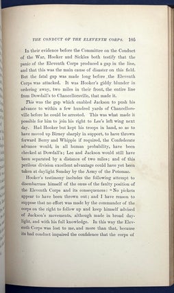 The Campaign of Chancellorsville (1881) inscribed to the Comte de Paris, fellow Civil War historian!