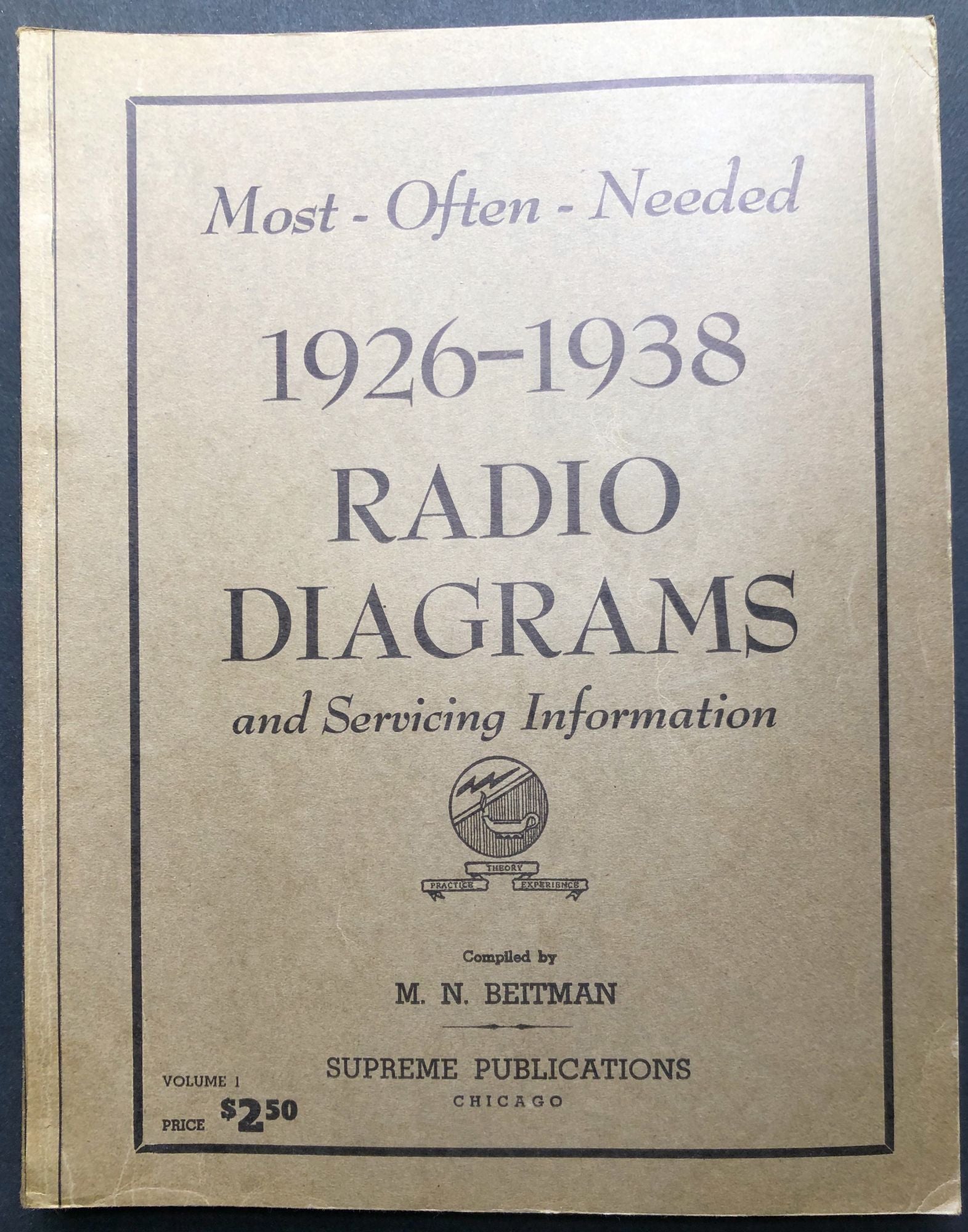 Most Often Needed: 1926-1938 Radio Diagrams and Servicing Information by M.  N. Beitman on Common Crow Books
