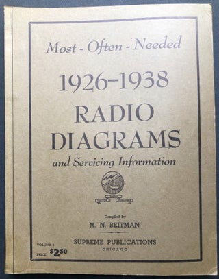 Item #H20357 Most Often Needed: 1926-1938 Radio Diagrams and Servicing Information. M. N. Beitman
