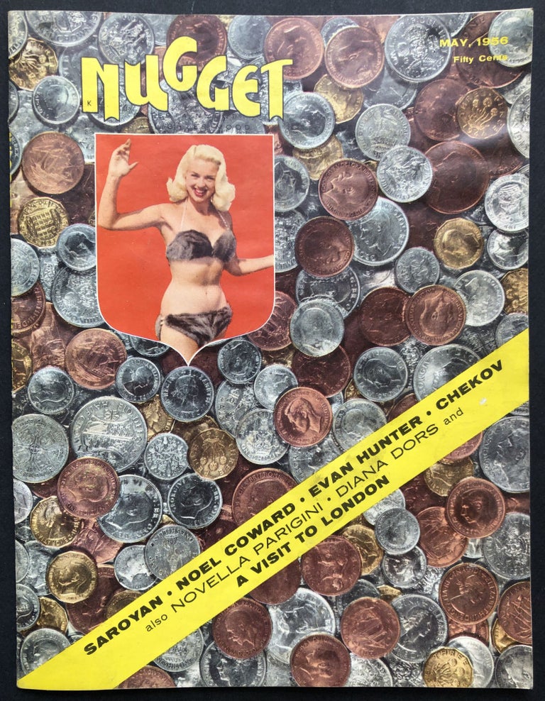 Item #H20359 Nugget magazine, May 1956. Evelyn Waugh, Jesse Stuart William Saroyan, William F. Nolan, Noel Coward, Evan S. Connell Jr.