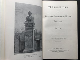 Transactions of the American Institute of Mining Engineers, Vol. XX, June - October 1891