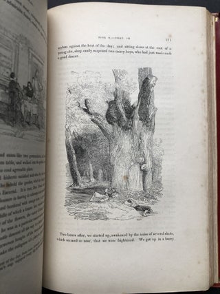 The Adventures of Gil Blas of Santillane translated ... by T. Smollett, M.D. and illustrated by Jean Gigoux, 2 volumes, finely bound