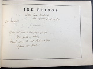 Ink Flings -- inscribed by author with a poem