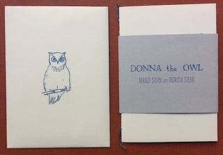 Item #H2087 Donna the Owl (signed edition). Gerald Stern, Patricia Stern