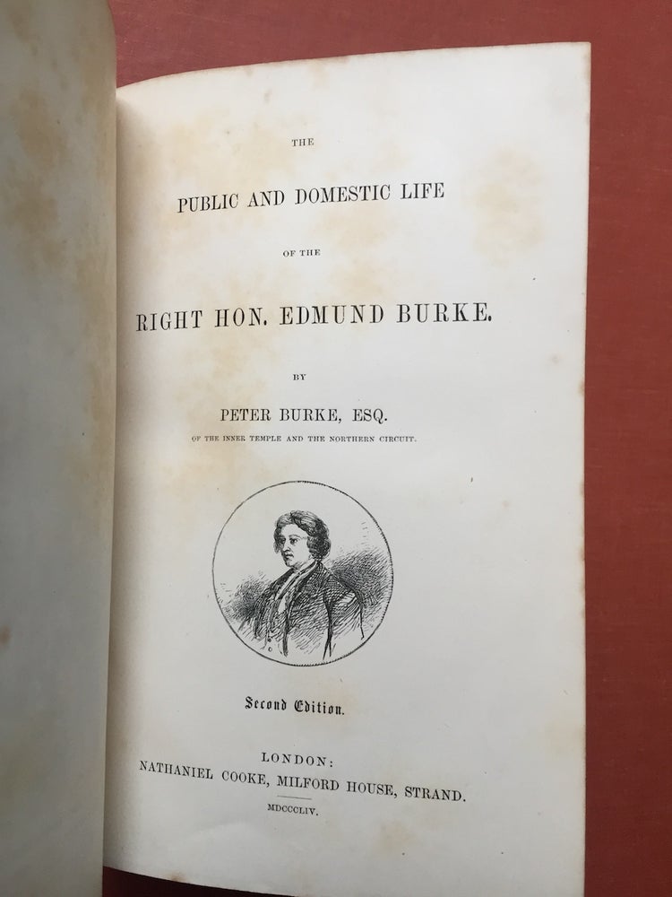 Item #H2200 The Public and Domestic Life of the Right Hon. Edmund Burke. Peter Burke.