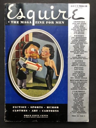 Item #H22777 Esquire Magazine, December 1937, with FS Fitzgerald's "In the Holidays" etc. F....