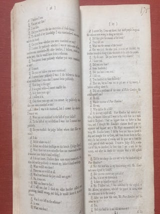 Report of the trial of Archibald Hamilton Rowan, Esq. on an information filed, ex officio, by the Attorney General, for the distribution of a libel : with the subsequent proceedings thereon : containing the arguments of counsel, the opinion of the court, and Mr. Rowan's address to the court at full.