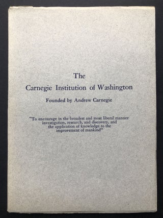 Item #H24026 The Carnegie Institution in Washington, founded by Andrew Carnegie, descriptive...