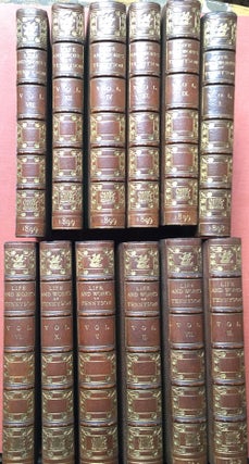 Item #H2410 The Life and Works of Alfred Lord Tennyson (12 volumes, 1898, limited edition of...