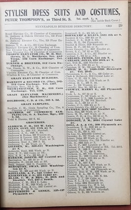 Watson & Co.'s Classified Business Directory of Minneapolis, St. Paul and other Enterprising Cities of Minnesota and Wisconsin 1899-1900