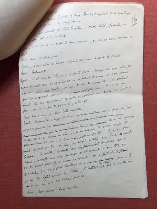 Manuscript in 21 sheets of part of a play by Henri Duvernois