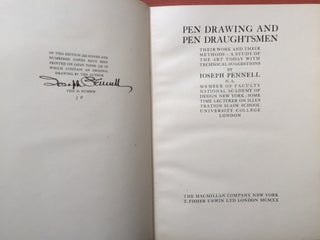 Pen Drawing and Pen Draughtsmen (no. 10 of 150 signed with original pen drawing)