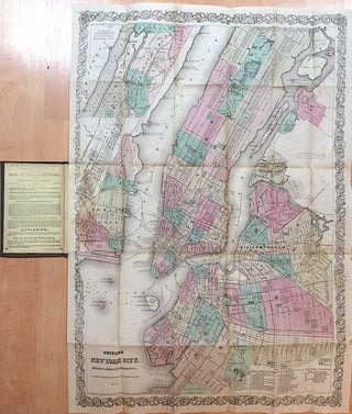 G. Woolworth Colton's New York City, Jersey City, Hoboken, Brooklyn, Etc. Map and Guide (1873)