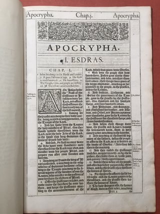 Item #H2543 APOCRYPHA (1611 King James Bible) finely bound. Bible