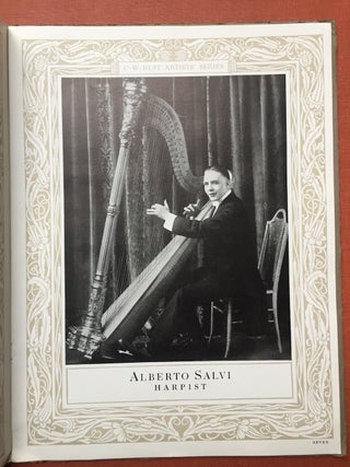 Large Program guide for C. W. Best Artists' Series, Season 1917-18: Antonio Sala and Gertrude Hale; Alberto Salvi & Martin Richardson, Harold Loring on American Indian Music "Assisted by a full-blood Sioux" Pasquale Tallarico, and Fenetta Sargent Haskell