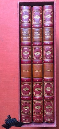 Item #H2727 3 volumes uniformly bound in straight grained red morocco by Bayntun: The Comic Latin...