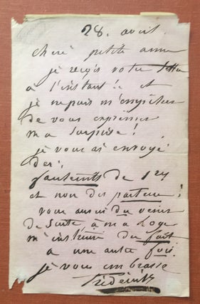 Frédérick Lemaître - with original letter from Frédérick Lemaître inserted loosely