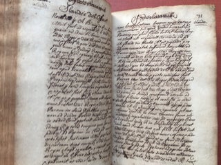 Handwritten transcription, ca. 1700, of Instructor Clericalis: The Second Part. Being a Collection Of most Choice and Usual Presidents for Declarations Both in the Kings Bench and Common Pleas: In Actions of Case, Actions upon Statute, Covenant, Debt, detinue, ejectment, quare impedit, replevin, trespass, trover and waste, methodically digested into rule and president: for the further instruction of young clerks. The second part.