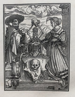 L'alphabet de la Mort de Hans Holbein entouré de bordures du XVIe siècle et suivi d'anciens poëmes Français sur le sujet de trois mors et des trois vis publiés d'après les manuscrits par Anatole de Montaiglon (1856)