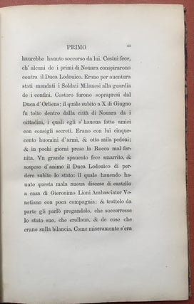 Il Fatto D'arme del Tarro fra i principi italiani et Carlo Ottavo Re di Francia, Insieme Con L'Assedio Di Novara