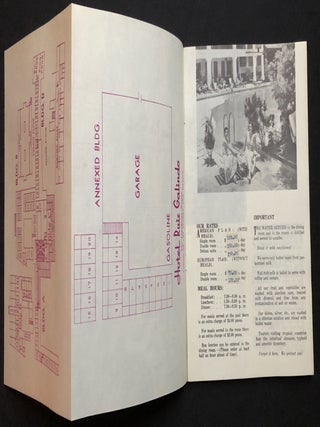 2 ca. 1950 booklets: Information About Hotel Ruiz Galindo, Fortin de las Flores, Ver. (Mexico) / Informacion del Hotel Ruiz Galindo (same booklet but in Spanish)