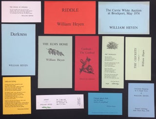 Item #H29343 Group of 16 booklets, poem cards, keepsakes, etc., some signed & limited, from the...
