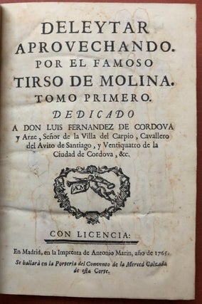 Deleytar Approvechando, 2 volumes bound in one, 1765