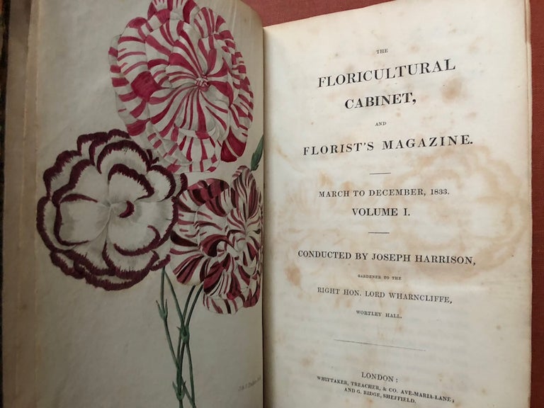 Item #H2993 The Floricultural Cabinet, and Florist's Magazine (1833, 1834, part of 1835). Joseph Harrison.