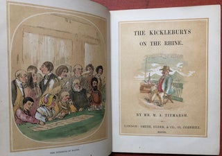 The Kickleburys on the Rhine (1850, finely bound, plates colored)