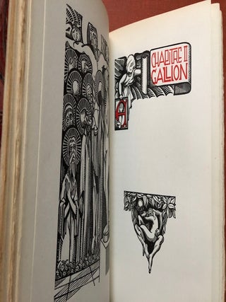 Sur La Pierre Blance, gravures sur bois par Jean Kefalinos (Paris, 1924, limited, finely bound)