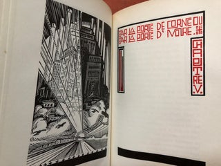Sur La Pierre Blance, gravures sur bois par Jean Kefalinos (Paris, 1924, limited, finely bound)