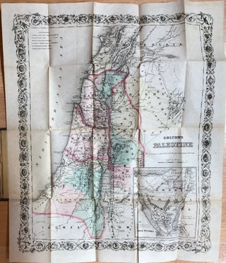 Item #H3026 Colton's Map of Palestine (1855). G. W. Colton, C. B