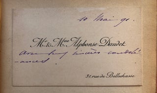 Item #H3072 Impressions de Nature et D'Art (with card with well wishes) First edition, 1879....