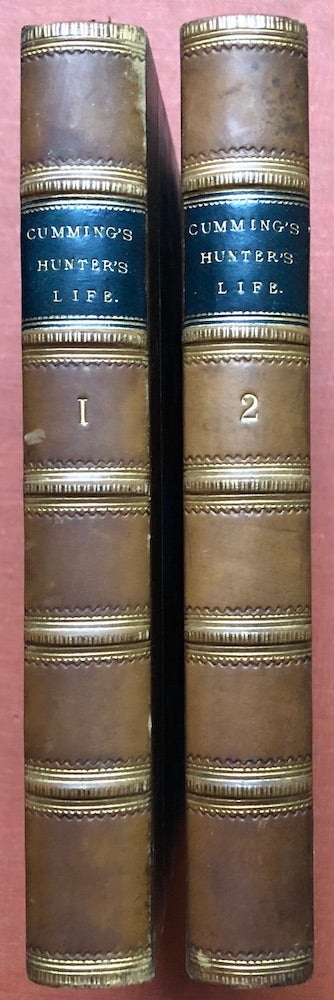Item #H3194 Five Years of a Hunter's Life in the Far Interior of South Africa...(2 volumes, first edition, 1850, handsome bindings). Roualeyn Gordon Cumming.