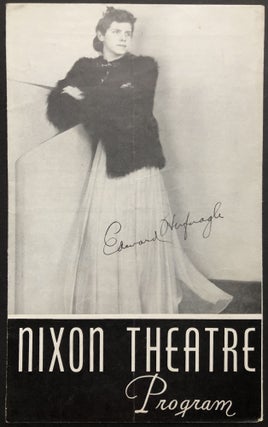 Item #H32677 1940 Nixon Theatre program "Philadelphia Story" signed by Van Heflin. Van Heflin