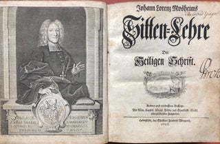 Item #H3290 Sitten-Lehre [Sittenlehre] der Heiligen Schrift (1737-1738, 2 volumes). Johann Lorenz...