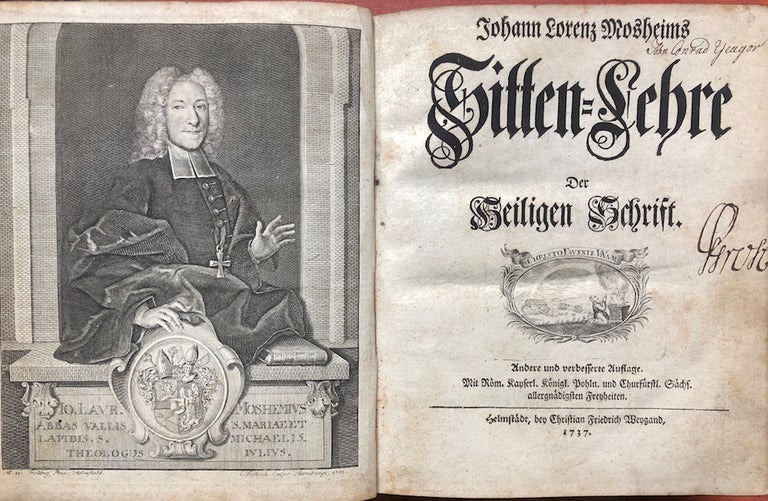 Item #H3290 Sitten-Lehre [Sittenlehre] der Heiligen Schrift (1737-1738, 2 volumes). Johann Lorenz von Mosheim.