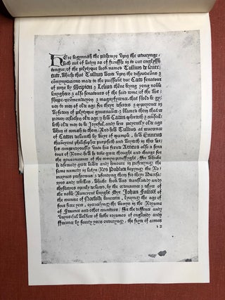 Caxton's Tully, Of Old Age and Friendship, 1481, Now for the first time collated...with an exact description of all the extant copies