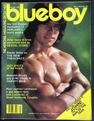 Item #H33068 Blueboy magazine, July 1979: Verlaine's erotic poetry, Randy Shilts, Malcolm Boyd on...